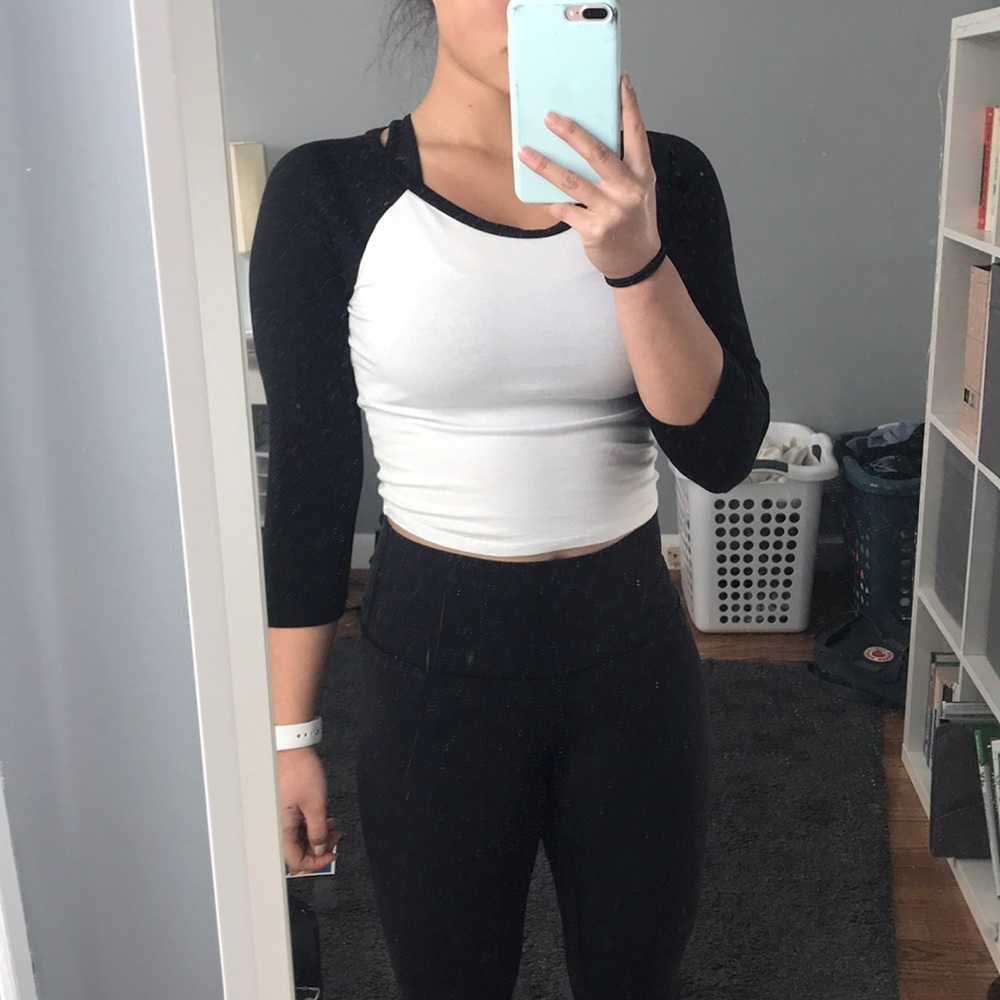 Cropped Baseball Tee